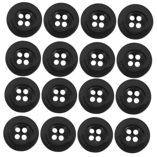 Housoutil 100 Stück Runde Schwarze Resin-knöpfe mit Löchern Kante für Stabile Befestigung Einsetzbar zum Nähen und DIY für Hemden Anzüge Kleidung Housoutil 100 Stück Runde Schwarze Resin-knöpfe mit Löchern Kante für Stabile Befestigung Einsetzbar zum Nähen und DIY für Hemden Anzüge Kleidung von Housoutil