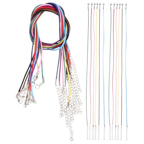 Housoutil 100 Stück Schnur Halskettenketten für Anhänger armband knüpfen Schmuckzubehör Herstellung Schließe Kabel Halskettenschnüre für Anhänger Halskette Seil DIY-Kordelkette Metall Housoutil 100 Stück Schnur Halskettenketten für Anhänger armband knüpfen Schmuckzubehör Herstellung Schließe Kabel Halskettenschnüre für Anhänger Halskette Seil DIY-Kordelkette Metall von Housoutil