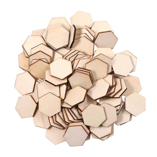 Housoutil 100 Stück Sechseckige Holzscheiben Unbehandelt Diy Bastelmaterial für Holzprojekte Glatte Oberfläche Dekoration und Bastelarbeiten für Hochzeiten und Feste Housoutil 100 Stück Sechseckige Holzscheiben Unbehandelt Diy Bastelmaterial für Holzprojekte Glatte Oberfläche Dekoration und Bastelarbeiten für Hochzeiten und Feste von Housoutil
