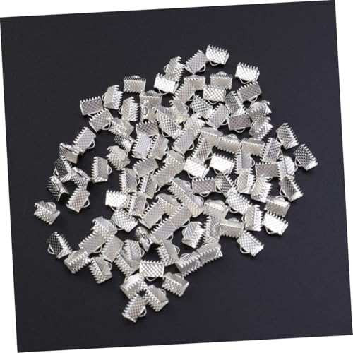 Housoutil 100 Stück Silberfarbene Strukturierte Crimp-endklemmen für Bänder Mazi Verschlüsse DIY Schmuckzubehör Geeignet für Armbänder Halsketten und Bastelarbeiten Housoutil 100 Stück Silberfarbene Strukturierte Crimp-endklemmen für Bänder Mazi Verschlüsse DIY Schmuckzubehör Geeignet für Armbänder Halsketten und Bastelarbeiten von Housoutil