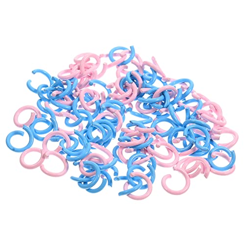 Housoutil 100 Stück Spaltring bastelzeug schmuck machen Schmuckherstellungszubehör Sprungringe für Schmuckherstellung Schmuckzubehör Verbindungsringe für Armbänder Kette Biegering Metall von Housoutil