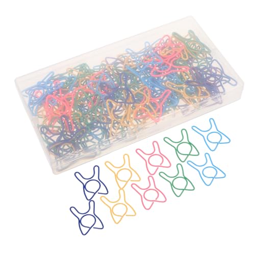 Housoutil 100 Stück Teiliges Bunte Papierklammern in Zahnform Kleine Stabile Metallklammern für Scrapbooking Planer Büro und Schule Farbenfrohe Dekorative Büroklammern für Organisation und von Housoutil
