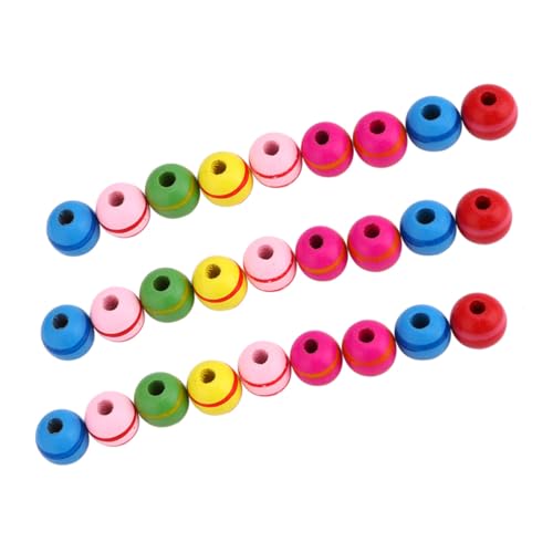 Housoutil 100 Stück Teiliges Natürliche Bunte Holzperlen Auffädeln für DIY Bastelprojekte Schmuckherstellung Kreative Zubehör für Armbänder und Dekoration Housoutil 100 Stück Teiliges Natürliche Bunte Holzperlen Auffädeln für DIY Bastelprojekte Schmuckherstellung Kreative Zubehör für Armbänder und Dekoration von Housoutil