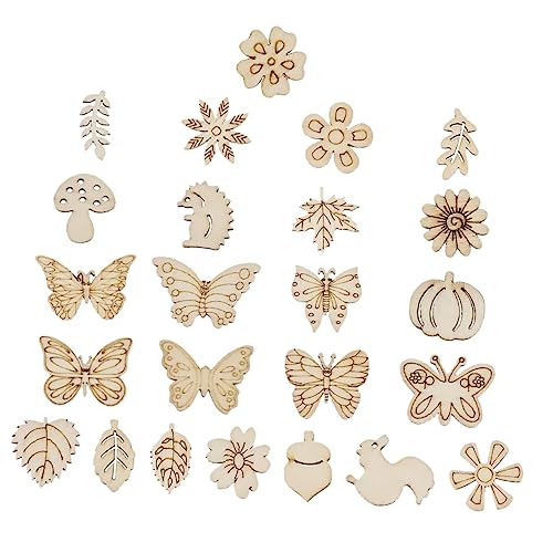 Housoutil 100 Stück Unbehandelte Holzformen Bastelset Blanko Holzstücke für Kreative Diy Projekte Hochzeit Deko Scrapbooking und Mehr Housoutil 100 Stück Unbehandelte Holzformen Bastelset Blanko Holzstücke für Kreative Diy Projekte Hochzeit Deko Scrapbooking und Mehr von Housoutil