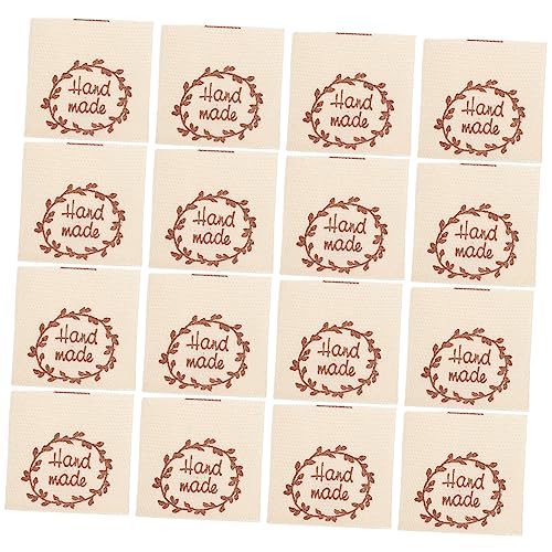 Housoutil 100 Stück handgemachte Tags zum Häkeln handmade label kleidungsetiketten textilien Hand nähen handgefertigtes Tuch Stich Stoffetiketten Baumwolletiketten für handgefertigte Artikel Housoutil 100 Stück handgemachte Tags zum Häkeln handmade label kleidungsetiketten textilien Hand nähen handgefertigtes Tuch Stich Stoffetiketten Baumwolletiketten für handgefertigte Artikel von Housoutil