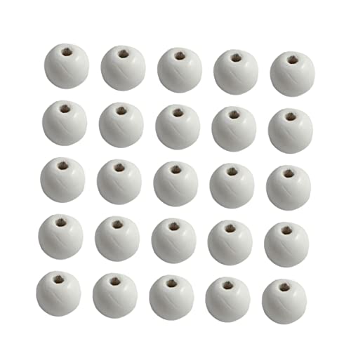 Housoutil 100 Stück runde Abstandsperlen Perlen zum Basteln Dekoration runden dekorativ Schmuck home decor wohnraumdeko Mode Holzperlen Bastelperlen selber machen Hölzern Weiß Housoutil 100 Stück runde Abstandsperlen Perlen zum Basteln Dekoration runden dekorativ Schmuck home decor wohnraumdeko Mode Holzperlen Bastelperlen selber machen Hölzern Weiß von Housoutil