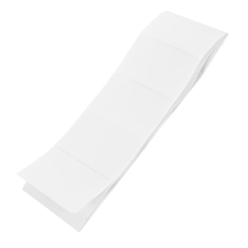 Housoutil 100 Stück selbstklebendes Etikett Thermoetikettenpapier Versandetiketten für Umschläge Druckeretiketten Etiketten für Drucker beschichtetes Papier Weiß von Housoutil