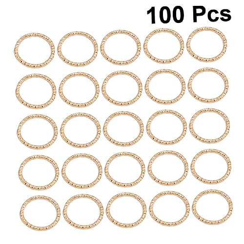 Housoutil 100 Teiliges Schmuckherstellungsset Ringe Vergoldet Sprung Plattierungszubehör Creolen Schmuckzubehör Schlüsselschmuckringe Für Charms Schmuckherstellung von Housoutil