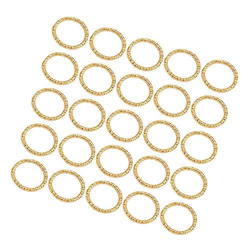Housoutil 100 Teiliges Schmuckherstellungszubehör Ringherstellungsset Perlen Zur Schmuckherstellung Schmuckkette Goldkette Halskette Sprungringe Goldene Schlüsselringe Biegeringe von Housoutil