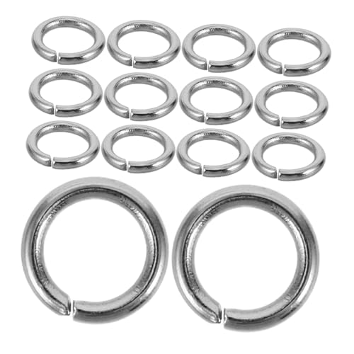 Housoutil 1000 Stück Geschlossene Flache Sprungringe Drahtstärke Außendurchmesser Langlebige Verbindung für Armband Halskette DIY Schmuckzubehör Housoutil 1000 Stück Geschlossene Flache Sprungringe Drahtstärke Außendurchmesser Langlebige Verbindung für Armband Halskette DIY Schmuckzubehör von Housoutil