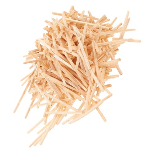 Housoutil 1000 Stück Streichhölzer bastelzeug bastelmaterial DIY Handwerk Holzwerkstoffe Holzstäbchen-Bastelset Holzstäbe Streichholz farbig Holzspielzeug für DIY-Stöcke basteln Beige von Housoutil