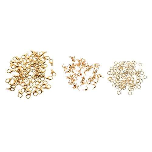 Housoutil 100Sätze Goldene Hummerclips Für DIY Schmuckherstellung Hummerverschlüsse Sprungringe Für Halsketten Und Armbänder Und Praktisch Für Projekte Housoutil 100Sätze Goldene Hummerclips Für DIY Schmuckherstellung Hummerverschlüsse Sprungringe Für Halsketten Und Armbänder Und Praktisch Für Projekte von Housoutil