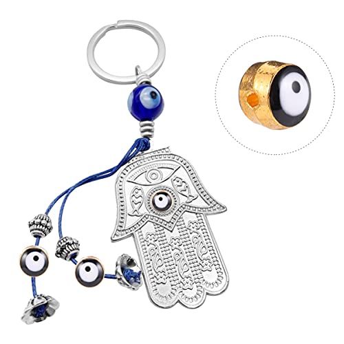 Housoutil 100Stücke Legierung Evil Eye Beads Charms für DIY Armband Schmuckherstellung Halloween Augenperlen für Kreative Bastelprojekte und von Housoutil