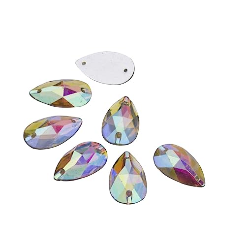 Housoutil 100Stücke Tropfenform Harz Strass Für DIY Dekoration Scrapbooking Und Flatback Kristallperlen Für Projekte von Housoutil