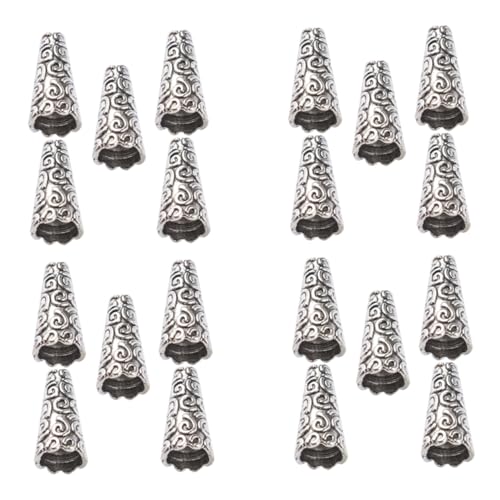 Housoutil 100Stücke Zinklegierung Perlenkappen Antik Für DIY Schmuckherstellung Langlebige Quaste Endkappen Mit Löchern Für Armbänder Und Halsketten Und Praktisch Housoutil 100Stücke Zinklegierung Perlenkappen Antik Für DIY Schmuckherstellung Langlebige Quaste Endkappen Mit Löchern Für Armbänder Und Halsketten Und Praktisch von Housoutil