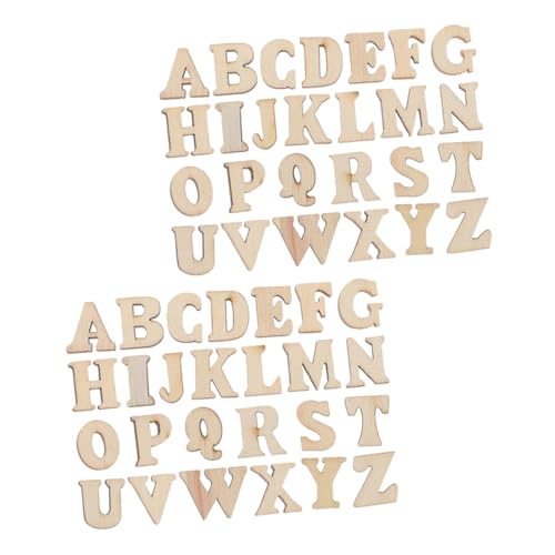 Housoutil 104 Stück Teiliges Holzbuchstaben aus Naturbelassenen Holzscheiben Unbemalte DIY Bastelbuchstaben für Kreative Handarbeiten Personalisierbare Dekoration für Hochzeit und Party Housoutil 104 Stück Teiliges Holzbuchstaben aus Naturbelassenen Holzscheiben Unbemalte DIY Bastelbuchstaben für Kreative Handarbeiten Personalisierbare Dekoration für Hochzeit und Party von Housoutil