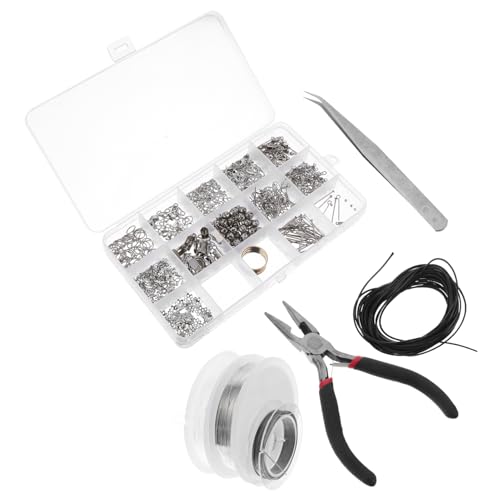 Housoutil 1047 Stück Teiliges Diy Schmuckherstellungsset Zubehör für Armbänder und Schmuckwerkzeuge und Perlen für Anfänger und Bastelprojekte von Housoutil