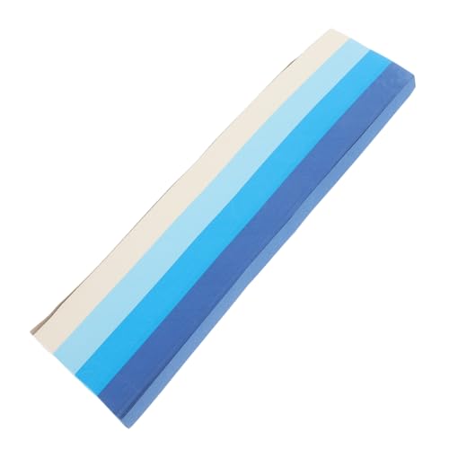 Housoutil 1080 Stück Origami Papierstreifen Farbverlaufsblau Stern Faltpapier DIY Basteln Dekoration für Jugendliche und Erwachsene Mitteldick Leicht Geschenkidee Kreative Papiersterne von Housoutil