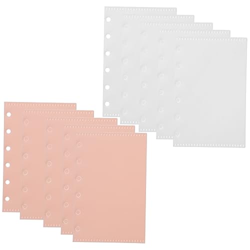 Housoutil 10Blätter Ordnertaschen Dokumentenmappe Seitlicher Öffnungsordner Für Reisen Transparent Für Quittungen von Housoutil