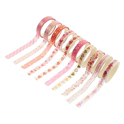 Housoutil 10Rollen Herz Washi Papierband Dekorative Klebebänder Für DIY Crafts Scrapbooking Und Geschenkverpackungen Valentinstag Und Projekte Housoutil 10Rollen Herz Washi Papierband Dekorative Klebebänder Für DIY Crafts Scrapbooking Und Geschenkverpackungen Valentinstag Und Projekte von Housoutil