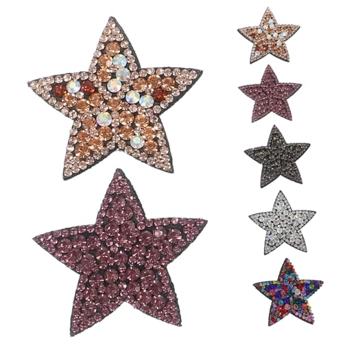 Housoutil 10Stücke Aufbügelbare Glitzer Patches Sternform Für DIY Projekte Empfindliche Stoffflicken Für Dekorationen Kleidung Housoutil 10Stücke Aufbügelbare Glitzer Patches Sternform Für DIY Projekte Empfindliche Stoffflicken Für Dekorationen Kleidung von Housoutil