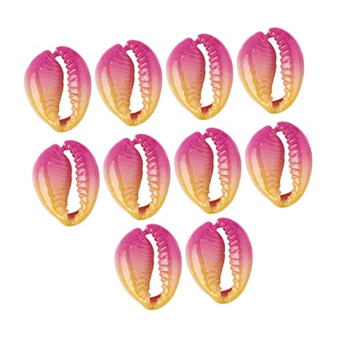 Housoutil 10Stücke DIY Muschel Ohrringe Anhänger für Trendiger Schmuck für Fußkette Armband und Dekoration Gelb von Housoutil