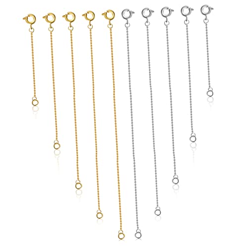 Housoutil 10Stücke Teiliges Kettenverlängerungen Für Halsketten Und Armbänder Für DIY Schmuckherstellung Und Projekte Housoutil 10Stücke Teiliges Kettenverlängerungen Für Halsketten Und Armbänder Für DIY Schmuckherstellung Und Projekte von Housoutil