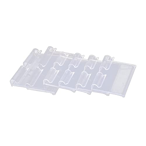Housoutil 10Stücke Transparente Preisschilder aus PVC für Supermärkte Langlebige Preisschildhalter für Regale Einfache Anwendung für Geschäfte und Messen von Housoutil