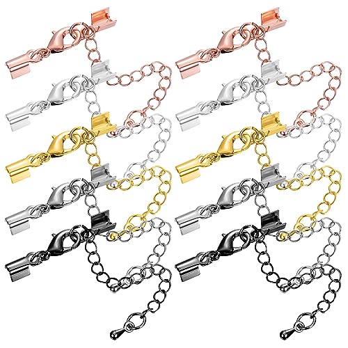 Housoutil 10Stücke Verlängerungsketten mit Karabinerverschlüssen Biegeringe für DIY Schmuckherstellung Vielfältige Farben für Halsketten Armbänder und Mehr Langlebig und Elegant Housoutil 10Stücke Verlängerungsketten mit Karabinerverschlüssen Biegeringe für DIY Schmuckherstellung Vielfältige Farben für Halsketten Armbänder und Mehr Langlebig und Elegant von Housoutil