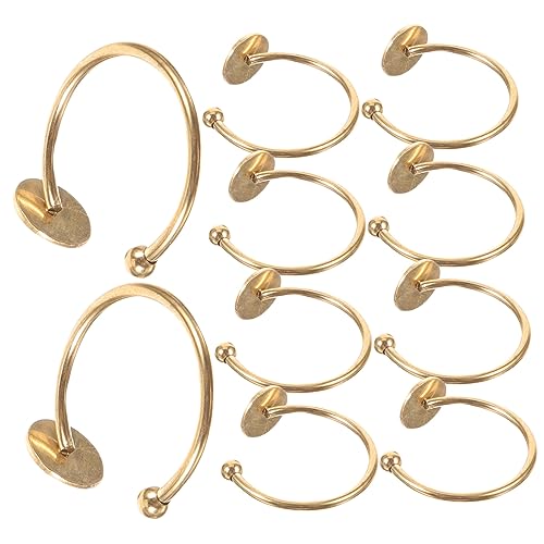 Housoutil 10Stücke Verstellbare Ringrohlinge DIY Ringbasen für Schmuckherstellung Leere Ringhalter für Bastelprojekte Rostfreier Schmuckzubehör Housoutil 10Stücke Verstellbare Ringrohlinge DIY Ringbasen für Schmuckherstellung Leere Ringhalter für Bastelprojekte Rostfreier Schmuckzubehör von Housoutil