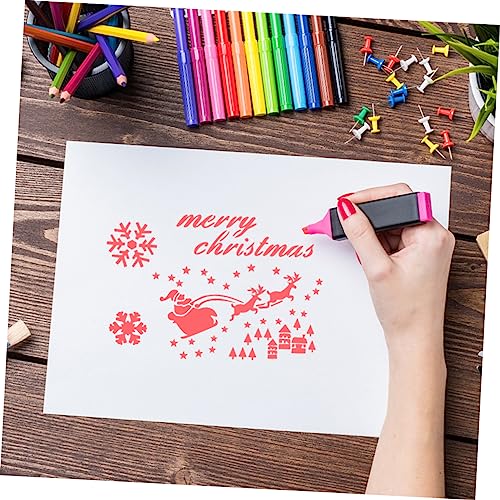 Housoutil 11 Stück Teiliges Weihnachts Schablonen aus Langlebigem Wiederverwendbar und Waschbar Vielseitig für DIY Malerei Scrapbooking Grußkarten und Kinderbasteln Verschiedenen Festlichen Housoutil 11 Stück Teiliges Weihnachts Schablonen aus Langlebigem Wiederverwendbar und Waschbar Vielseitig für DIY Malerei Scrapbooking Grußkarten und Kinderbasteln Verschiedenen Festlichen von Housoutil