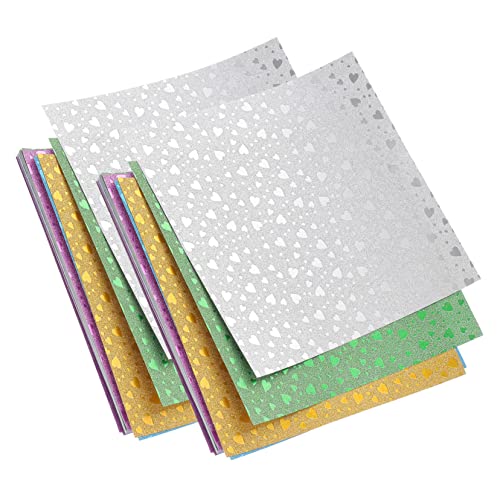 Housoutil 112 Stück Origami- Origami-Kit Krane einseitig falten Papierhandwerk farbig Scrapbook-Origami-Papier Origamipapier für DIY Origamipapier für Origami-Papier basteln von Housoutil