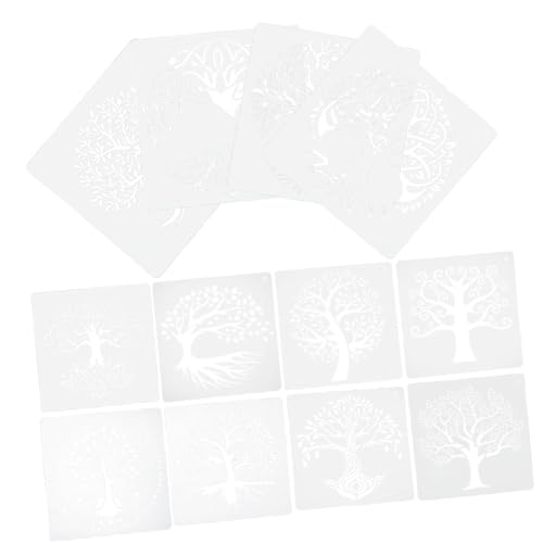 Housoutil 12 Blatt Schablonen für Wandgestaltung DIY Malvorlagen für Projekte und Anderen Flächen Wiederverwendbare Schablonen für Farbenfrohe Dekoration von Housoutil
