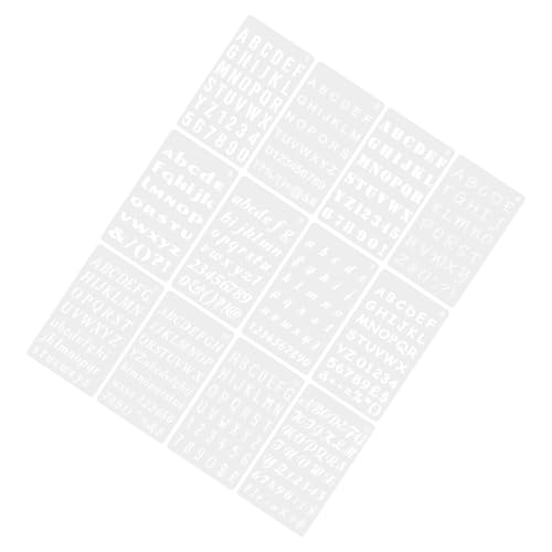 Housoutil 12 Blatt Teiliges Pet Schablonen Buchstaben für Wandmalerei Wiederverwendbare Waschbare Malvorlagen für Kreative Wandgestaltung Möbel Holz DIY Bastelzubehör Housoutil 12 Blatt Teiliges Pet Schablonen Buchstaben für Wandmalerei Wiederverwendbare Waschbare Malvorlagen für Kreative Wandgestaltung Möbel Holz DIY Bastelzubehör von Housoutil
