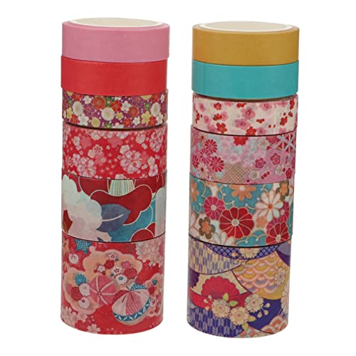 Housoutil 12 Rollen Dekoratives Washi Tape mit Blumenmuster Klebeband für Scrapbooking Diy Bastelprojekte Journals und Kreative Gestaltung Housoutil 12 Rollen Dekoratives Washi Tape mit Blumenmuster Klebeband für Scrapbooking Diy Bastelprojekte Journals und Kreative Gestaltung von Housoutil