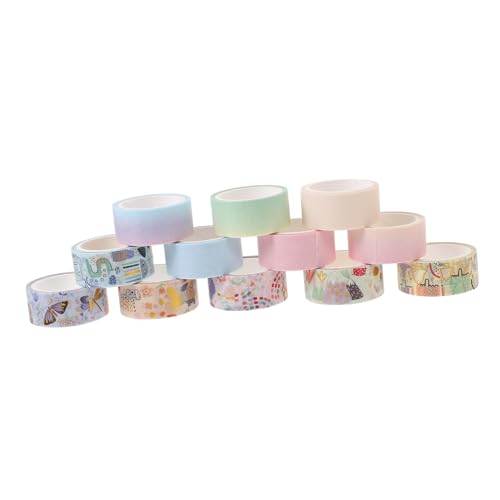 Housoutil 12 Rollen Diy Washi Tape Dekoratives Klebeband für Scrapbooking Journaling und Handwerk Vielseitige Abziehbare und Rückstandsfrei Haftende Klebebänder Verschiedenen Designs Housoutil 12 Rollen Diy Washi Tape Dekoratives Klebeband für Scrapbooking Journaling und Handwerk Vielseitige Abziehbare und Rückstandsfrei Haftende Klebebänder Verschiedenen Designs von Housoutil