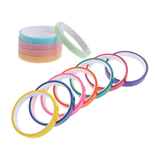 Housoutil 12 Rollen Farbklebeband für Kugeln Farbiges, klebriges Rollband entspannendes Rollband stressabbau dekompressionsspielzeug Klebrige Bälle zum Stressabbau klebriger Ball von Housoutil