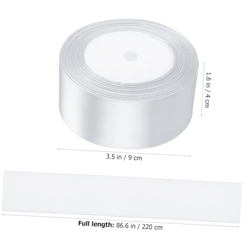Housoutil 12 Rollen Geschenkband Satinband Weiß Breit Glatte Oberfläche Reißfestes Geschenkverpackungsband für Geschenkdekoration Mehrfach Verwendbar Housoutil 12 Rollen Geschenkband Satinband Weiß Breit Glatte Oberfläche Reißfestes Geschenkverpackungsband für Geschenkdekoration Mehrfach Verwendbar von Housoutil