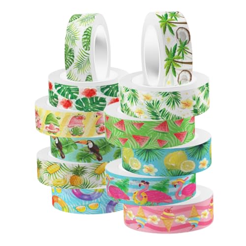 Housoutil 12 Rollen Washi-Tape-Masse Grünes Washi-Tape Bastelband Mehrzweck-Washi-Tape Scrapbook-Klebebänder selber machen Scrapbooking Washi Tape DIY Klebeband Aufkleber Housoutil 12 Rollen Washi-Tape-Masse Grünes Washi-Tape Bastelband Mehrzweck-Washi-Tape Scrapbook-Klebebänder selber machen Scrapbooking Washi Tape DIY Klebeband Aufkleber von Housoutil