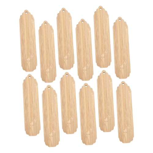 Housoutil 12 Stück DIY-Lesezeichenmaterialien hängend Name winzig Dekorationen Stichworte leer Mini Gefälligkeiten für Hochzeitsfeiern Sublimations-Lesezeichen hölzerne Aufhängung Holz Beige Housoutil 12 Stück DIY-Lesezeichenmaterialien hängend Name winzig Dekorationen Stichworte leer Mini Gefälligkeiten für Hochzeitsfeiern Sublimations-Lesezeichen hölzerne Aufhängung Holz Beige von Housoutil