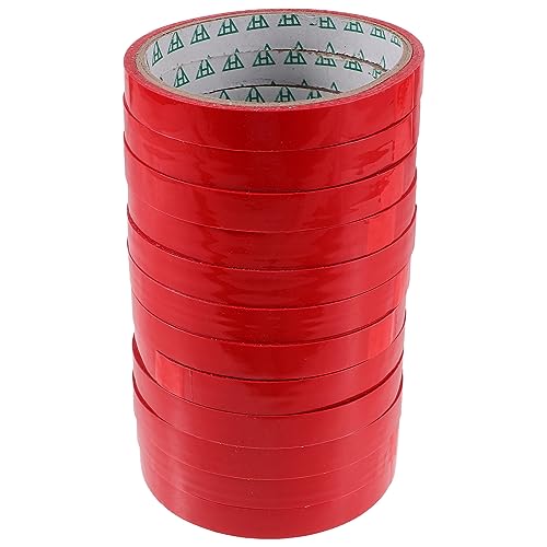 Housoutil 12 Stück Klebeband Für Zu Hause Praktisches Bindeband Binden Maschine Klebeband Versiegeln Bänder Kommerziell Groß Bandbeutelversiegelung Tasche Gefrierband Rot Bopp Housoutil 12 Stück Klebeband Für Zu Hause Praktisches Bindeband Binden Maschine Klebeband Versiegeln Bänder Kommerziell Groß Bandbeutelversiegelung Tasche Gefrierband Rot Bopp von Housoutil
