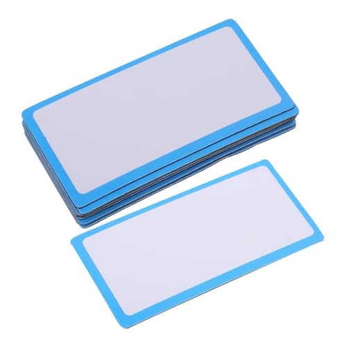 Housoutil 12 Stück Magnetische Blankkarte Zahlenmagnete für Klassenzimmer wiederverwendbares Magnetetikett Magnetetiketten für Klassenzimmer Kleidungsaufkleber Weich magnetisch Blau von Housoutil