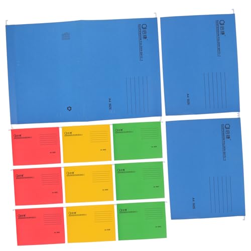 Housoutil 12 Stück Ordner Für Verdickten Schrank Dokumenten Organizer Ordner Organizer Dokumentenhalter Organisation Papier Organizer Hängeregistratur Organizer Aktenordner Bunter von Housoutil