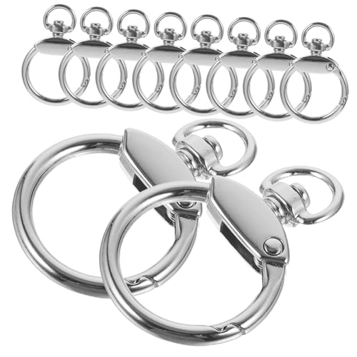 Housoutil 12 Stück Ringschnalle aus Legierung Ringe Schlüsselbundschnalle Haken runden auto schlüsselanhänger auto-schlüsselanhänger hängender Schlüsselanhänger Autoschlüsselring Silver Housoutil 12 Stück Ringschnalle aus Legierung Ringe Schlüsselbundschnalle Haken runden auto schlüsselanhänger auto-schlüsselanhänger hängender Schlüsselanhänger Autoschlüsselring Silver von Housoutil