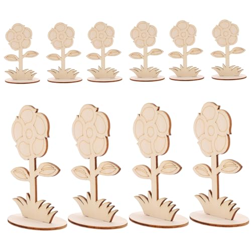 Housoutil 12 Stück Teiliges Holzblumen Bastelset aus Unlackiertem Holz Stabile Blütenornamente zum Bemalen und Dekorieren DIY Holzblumen mit Stielen für Kreative Handwerksprojekte und Housoutil 12 Stück Teiliges Holzblumen Bastelset aus Unlackiertem Holz Stabile Blütenornamente zum Bemalen und Dekorieren DIY Holzblumen mit Stielen für Kreative Handwerksprojekte und von Housoutil