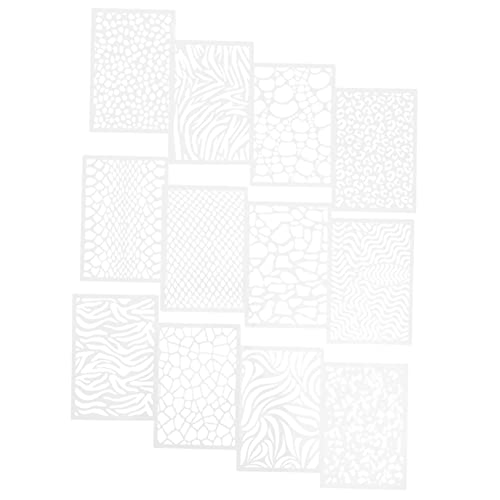 Housoutil 12 Stück Teiliges Leopardmuster Schablonen aus Langlebigem Kunststoff Wiederverwendbare Malvorlagen für DIY Kleidung Wandgestaltung und Kreative Bastelprojekte mit Glatter Housoutil 12 Stück Teiliges Leopardmuster Schablonen aus Langlebigem Kunststoff Wiederverwendbare Malvorlagen für DIY Kleidung Wandgestaltung und Kreative Bastelprojekte mit Glatter von Housoutil