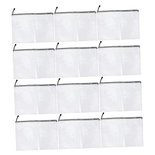 Housoutil 12 Stück Teiliges PVC Wasserdichte Dokumententaschen Transparente Reißverschluss Stiftetui für Schreibwaren Format für Schule und Büro Housoutil 12 Stück Teiliges PVC Wasserdichte Dokumententaschen Transparente Reißverschluss Stiftetui für Schreibwaren Format für Schule und Büro von Housoutil