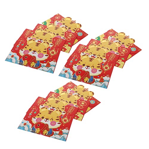 Housoutil 12 Stück Teiliges Rote Umschläge mit Chinesischen Neujahrs Motiven Kreative Papier Geldtaschen mit Glückszeichen und Cartoon Design Traditionelle Hongbao für Festtage und Housoutil 12 Stück Teiliges Rote Umschläge mit Chinesischen Neujahrs Motiven Kreative Papier Geldtaschen mit Glückszeichen und Cartoon Design Traditionelle Hongbao für Festtage und von Housoutil