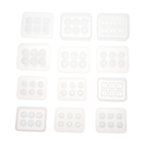 Housoutil 12 Stück Teiliges Schmuckmould Set für Diy Halskettenanhänger Flexible und Transparente Gießform für Kreative Bastelprojekte für Erwachsene von Housoutil