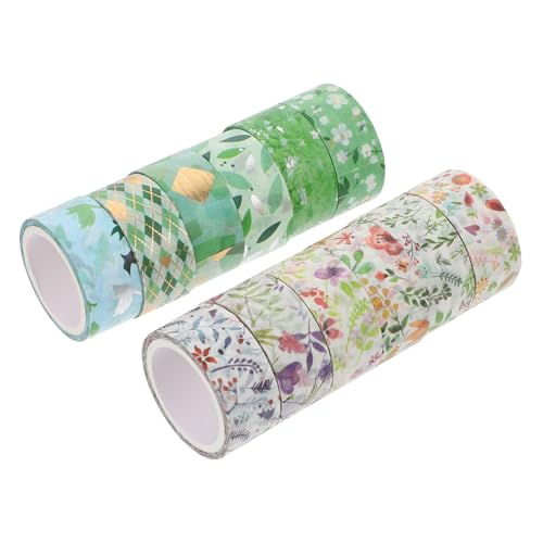 Housoutil 12 Stück Teiliges Washi Tapes Selbstklebende Dekorative Klebebänder für Diy Scrapbooking Journaling und Kreative Bastelprojekte Frühlingsdesign mit Gold und Silberakzenten Housoutil 12 Stück Teiliges Washi Tapes Selbstklebende Dekorative Klebebänder für Diy Scrapbooking Journaling und Kreative Bastelprojekte Frühlingsdesign mit Gold und Silberakzenten von Housoutil